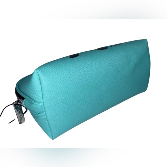 Marc Tetro NWT Aqua Teal Green French Bulldog Cosmetic Zippered Bag (P029) - Picture 5 of 7